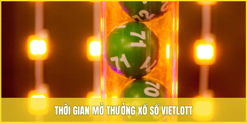 Thời gian mở thưởng của những hình thức xổ số tự chọn Vietlott